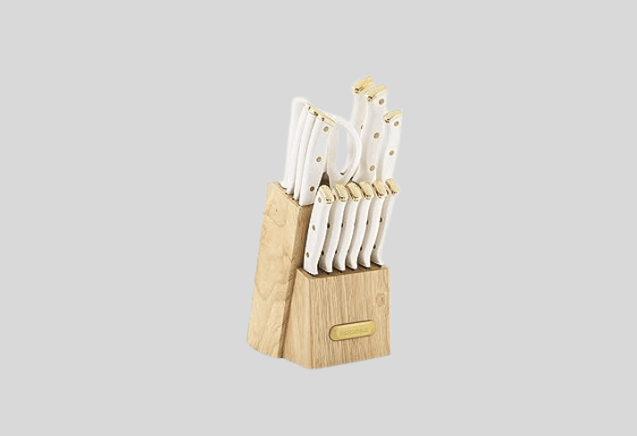 Farberware 15-Piece Triple Riveted Knife Block Set