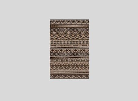 MontVoo-Outdoor Rug Carpet Waterproof 8x10 ft Reversible Patio Rug RV Camping Rug-Plastic Straw Rug Outside Indoor Outdoor Area Rug for Patio Deck Balcony Picnic Beach Outdoor Decor Boho Black Brown