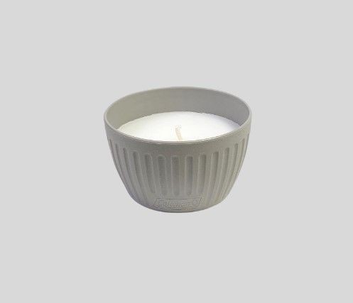 Coleman Outdoor Citronella Candle, Decorative Conrecte Look Candle for Patio, Backyard, Outdoor, Camping Candle, Grey Candle, Up to 25 Hours Burn time, 11oz