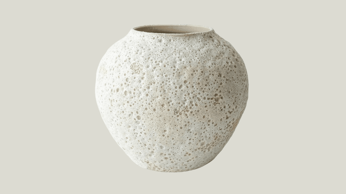 CozyWel White Ceramic Vase