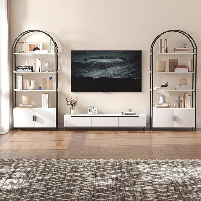 Modern Arched Bookshelf 