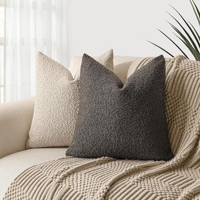 Boucle Throw Pillow Covers