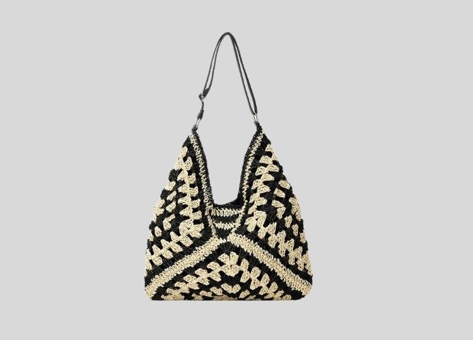 Straw Hobo Bags for Women Vintage Shoulder Bag Everything Tote Bag Designer Beach Bag Holiday Work Everyday Summer