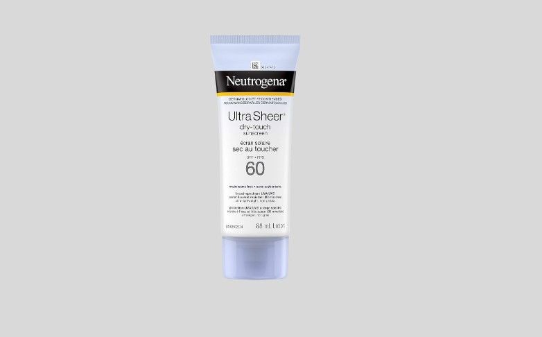 Neutrogena Ultra Sheer Dry-Touch Sunscreen SPF 60, Water & Sweat Resistant, non-comedogenic, won't clog pores, 88mL