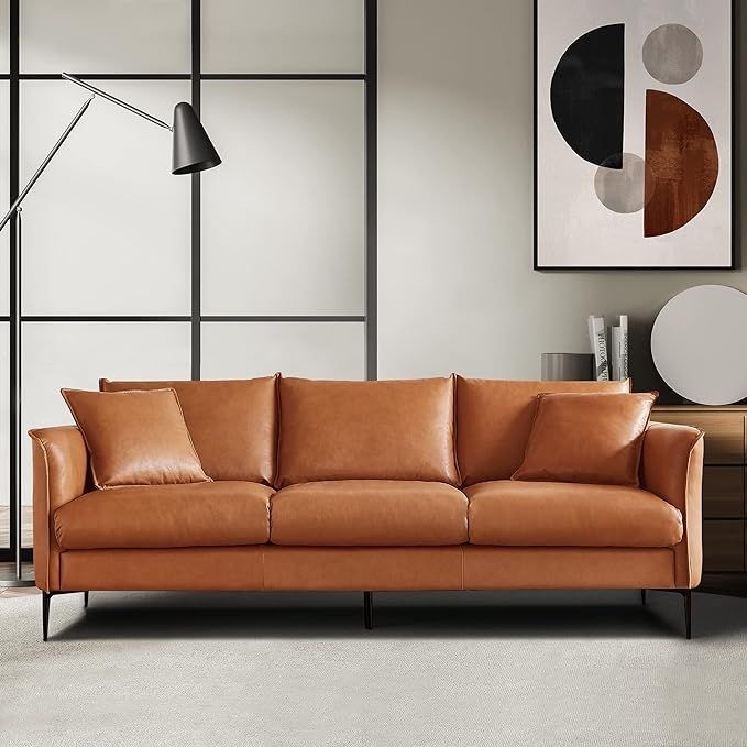 Streamline Leather Sofa